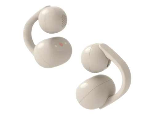 Sony, Sony Open-Ear-Kopfhörer "LinkBuds Clip WF-LC900" Bluetooth Rauschunterdrückung  True Wireless  integrierte Steuerung für Anrufe und Musik Open Ear Clip On Design, 10 Band EQ, KI Anruf, IPX4-Spritzwasserschutz