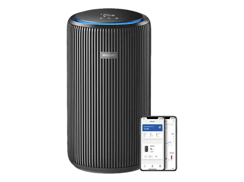 Philips, Philips Luftreiniger "AC4221/11 PureProtect Pro 4200 Series, Luftreinigungsrate 600 m³/h" für 156 qm Räume 4-Schichten-HEPA-Filtersystem, leise