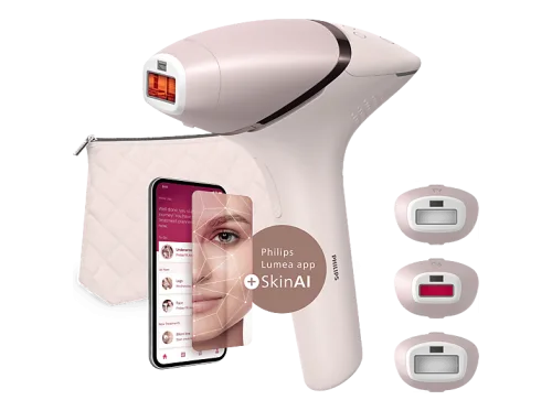 PHILIPS Lumea IPL 9900 Series BRI953/02 Haarentfernungsgerät mit SenseIQ Rosa