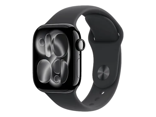 Apple, Apple Watch Series 11 GPS + Cellular 42 mm Aluminiumgehäuse Sport Band Schwarz S/M