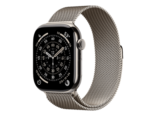 Apple, Apple Watch Series 11 GPS + Cellular Natural Titanium Case / Natural Milanese Loop Watch Series 11