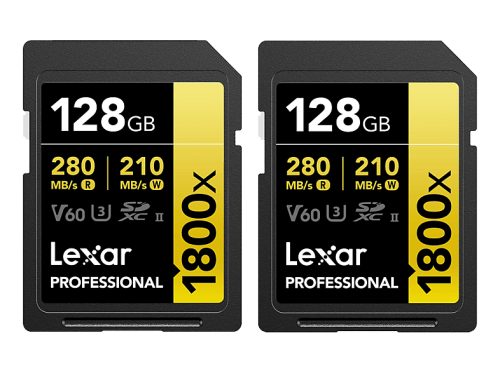 Lexar, Lexar, SD Speicherkarten, Lexar 1800x UHS-II SDXC 2x128GB Gold, Produkte & Wohnen