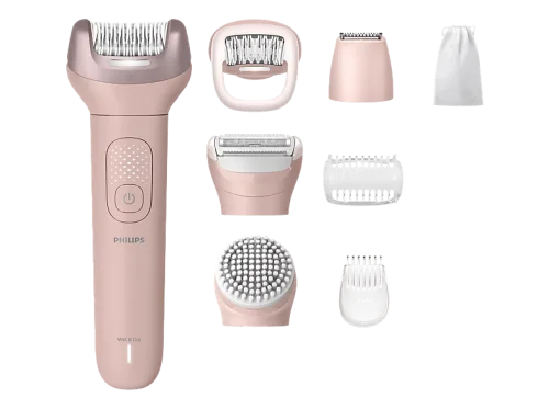 Philips, Philips Epilierer "Series 9000 BRE719/00" 7 Stk. Aufsätze nass und trocken verwendbar, mit 2 Geschwindigkeitsstufen
