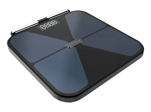Trisa, Trisa BioMetrix Smart Personenwaage – Personenwaage/Körperwaage – blau / schwarz