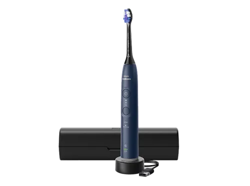 Philips Sonicare, Philips Sonicare Elektrische Zahnbürste "Series 6100 HX7403/08" mit visueller Andruckkontrolle, 2 Putzprogrammen, inkl. Reiseetui