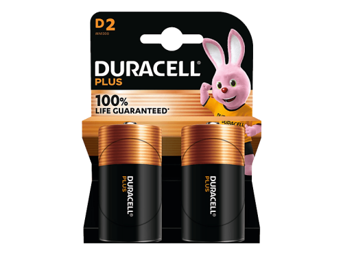 DURACELL, Duracell - Plus, Alkaline-Bat.,2Stk, D(LR20)