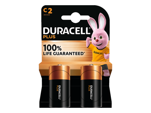 DURACELL, Duracell - Plus, Alkaline-Bat.,2Stk, C(LR14)