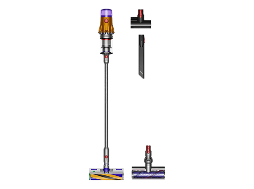 Dyson, Dyson V12 Detect Slim Absolute Akkustaubsauger – Akku Staubsauger/Besenstaubsauger – gelb