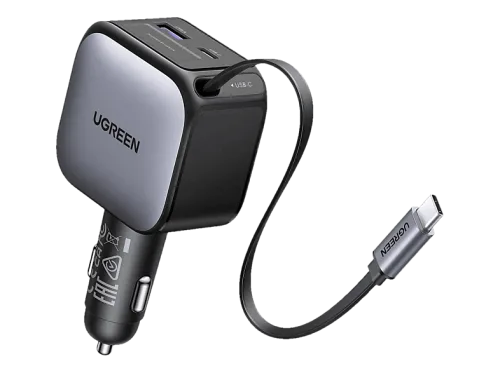 UGREEN, Ugreen Autoadapter Fast Charger mit Kabel | Usb-C / Usb-A | 60W