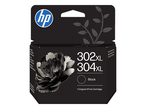 HP, HP H302XLbk Druckerpatronen XL bk - HP No. 302XL bk, No. 304XL bk, B7RT9AE für z.B. HP Envy 4524 e-All-in-One, HP OfficeJet 5232, HP OfficeJet 3833