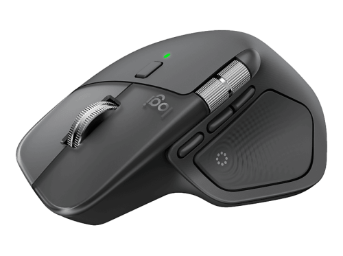 LOGITECH MX Master 4 Maus, Logi Bolt USB-C-Empfänger, Bluetooth® Low Energy, 8000 dpi, Optisch mit Laserdioden, Grafit