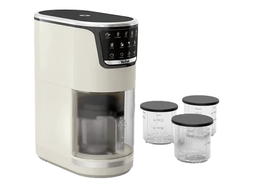 Tefal, Tefal Eismaschine "Dolci" 1,4 l 600 W 10 Programme, automatisches Reinigungsprogramm, digitales Rezeptbuch