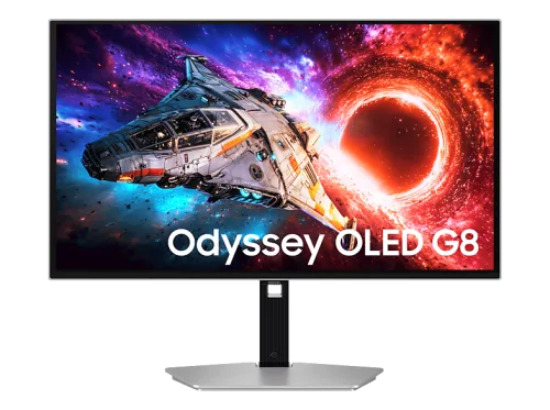 undefined, Samsung Monitor Odyssey G80HF OLED, 4K UHD, 240 Hz, Silber