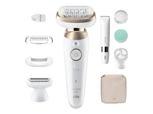 Braun, Braun Epilierer "Silk-épil Flex SkinSpa 9 SES9-481 3D (Modell 2026) 9-681 (Modell 2025)" All-In-One Set, FaceSpa-Epilierer & Mini-Rasierer für das Gesicht