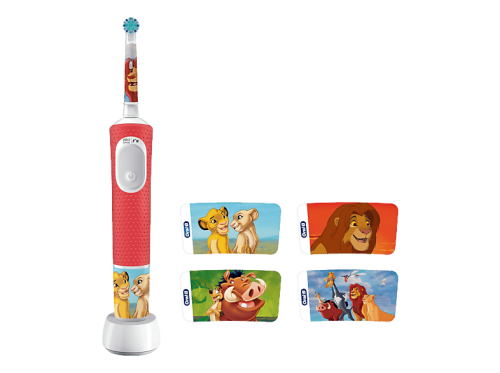 Oral-B, Oral-B Vitality Pro 103 Kids Der König der Löwen Elektrische Zahnbürste – rot