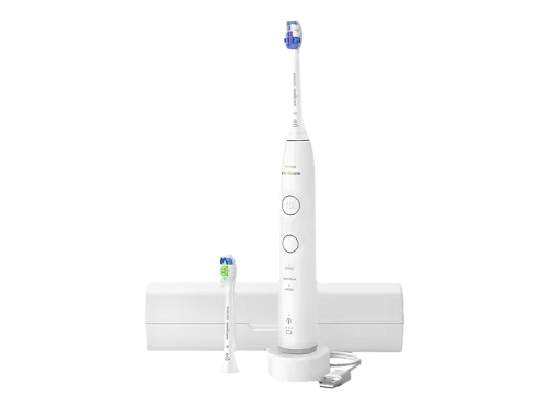 Philips Sonicare, Philips Sonicare Elektrische Zahnbürste "Series 6500 HX7410/02" 2 Stk. Aufsteckbürsten mit Andruckkontrolle, 3 Intensitätsstufen, inkl. Ladegerät, Reiseetui
