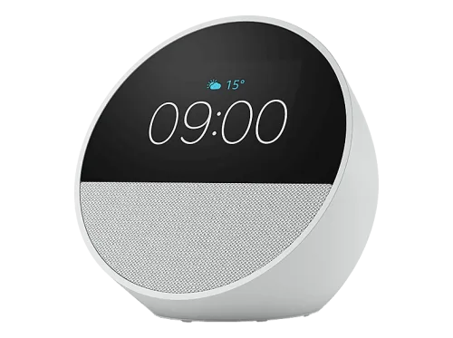 amazon echo, amazon echo Spot 2024 Sprachassistent Weiß
