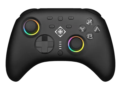 DELTACO Nintendo Switch 2 GAM-198 RGB Wireless Controller Schwarz für 2, Switch, OLED, PC