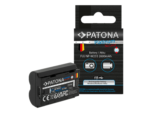Patona, Patona, Akku Li-ION Foto, Patona Platinum Akku Fuji NP-W235 USB-C, Produkte & Wohnen