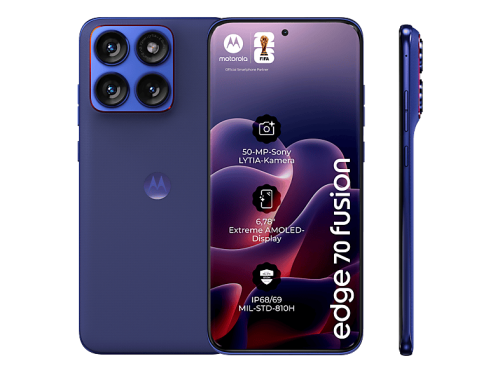 Motorola, Motorola Smartphone "edge 70 fusion" PANTONE Orient Blue