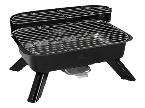 Princess, Princess 01.112252.01.001 Elektro, Holzkohle Grill mit Windschutz, mit Standfuß, mit manueller Temperatureinstellung