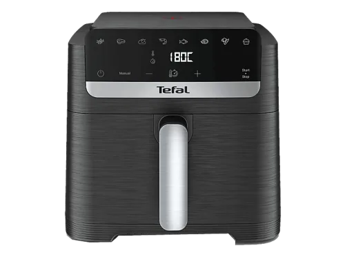 Tefal, Tefal Heissluftfritteuse "EY8618 Easy Fry Mega Compact" platzsparendes Design, 7,5 L, 8 Portionen, intuitiver Touchscreen