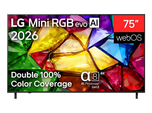LG, LG 75MRGB87B - 75", 4K Mini RGB, 2026 Fernseher – schwarz