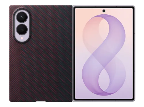 SAMSUNG Carbon Magnet Case, Backcover, Samsung, Galaxy Z Fold8, Rot