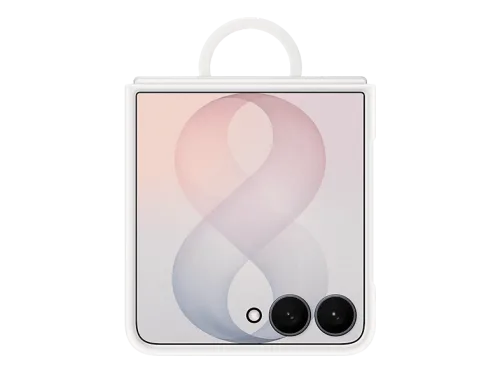 SAMSUNG Silicone Ring Magnet Case, Backcover, Samsung, Galaxy Z Flip8, Cream
