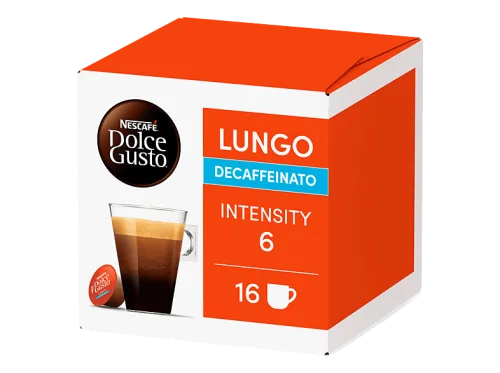 NESTLE DOLCE GUSTO, NESTLE DOLCE GUSTO Kaffeekapseln Lungo DecaffeinatoROBUSTA / Arabica