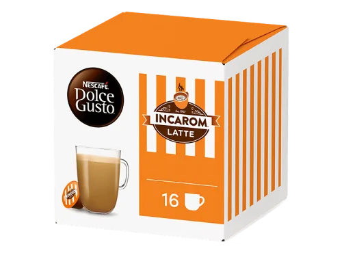 NESTLE DOLCE GUSTO, NESTLE DOLCE GUSTO Kaffeekapseln Incarom LatteArabicas aus Südamerika / ROBUSTA
