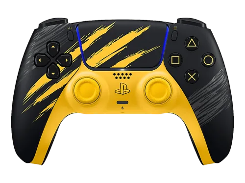 SONY PS PlayStation DualSense® - Marvel's Wolverine Battle Yellow Limited Edition Wireless-Controller Gelb/Schwarz für 5, PC, MAC, Android, iOS