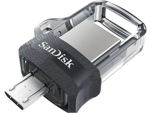 SanDisk, SanDisk USB 3.0 USB-Stick Ultra Dual 128 GB Transparent Schwarz