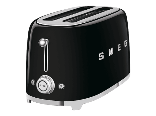 SMEG, Smeg 50's Retro Style Langschlitztoaster 2 Scheiben schwarz