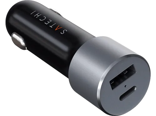 Satechi, Satechi ST-TCPDCCM Ladeadapter 72 W 1x USB-A, 1x USB-C® Anthrazit Innenbereich