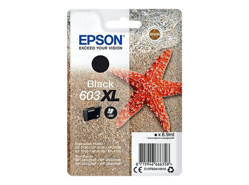 Epson, EPSON Tintenpatrone 603XL schwarz T03A14010 XP-2100 500 Seiten