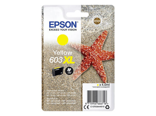 Epson, EPSON Tintenpatrone 603XL yellow T03A44010 XP-2100 350 Seiten