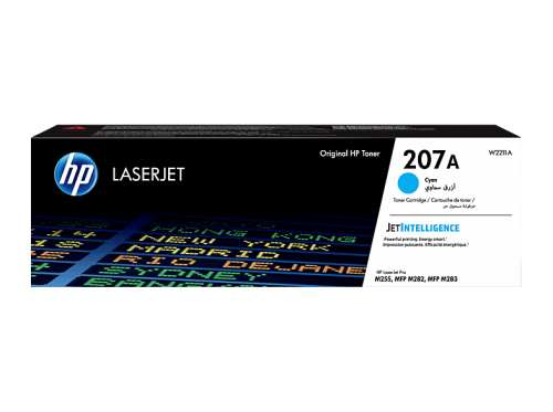 HP, HP Toner-Modul 207A cyan W2211A CLJ Pro M255/282/283 1250 S.