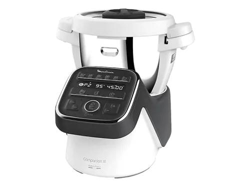 Moulinex, Moulinex Companion XL HF80C8 Küchenmaschine – Multifunktions-Küchenmaschine – schwarz / weiss