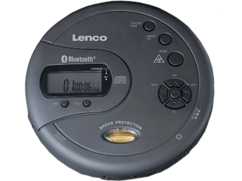 Lenco, Lenco CD-300 black - CD Player, Bluetooth Portable CD/MP3 Player