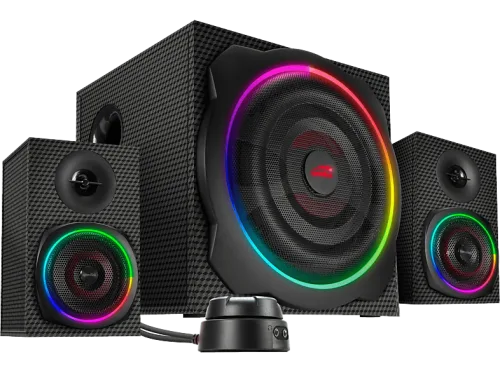 speedlink, SPEEDLINK Gravity Carbon RGB 2.1 SL-830100-BK Subwoofer System black