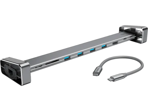 Hama, hama 00200103 USB-C-Docking-Station Connect2Office Basic, abnehmbare Standfüße, 9 Ports