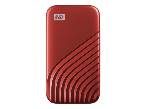 Western Digital, Western Digital - My Passport 1 TB Rot, Rot Bunt, 1 TB