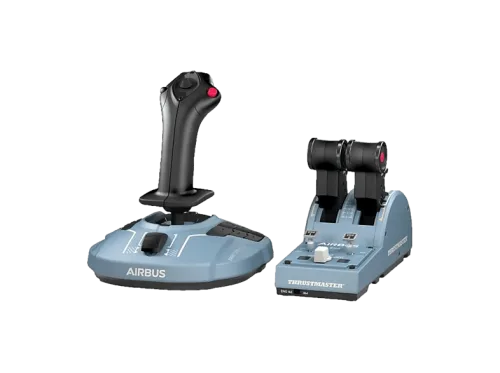 THRUSTMASTER TCA Officer Pack Airbus Edition - Joystick + Schubhebel-Quadranten (Schwarz/Grau)