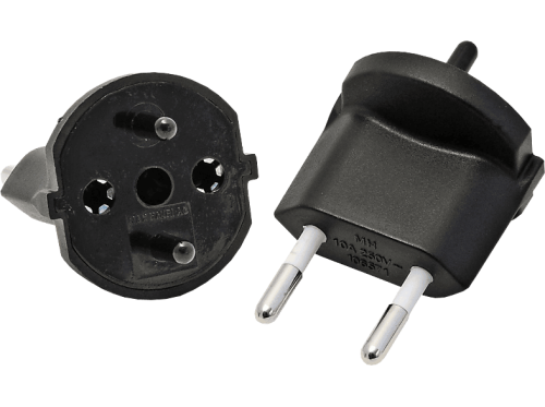 S-Electro, S-ELECTRO Fix-Adapter SchuKo-CH 4.135802 schwarz, 2-polig