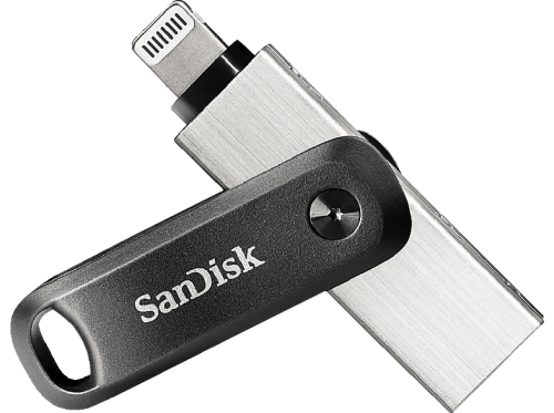 SanDisk, SanDisk - iXpand Go Flash Drive (USB-A, Lightning), USB-Stick 3.2, 64 GB