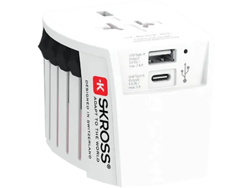SKROSS, SKROSS World Travel Adapter 1.302967 MUV USB AC (CH Version)