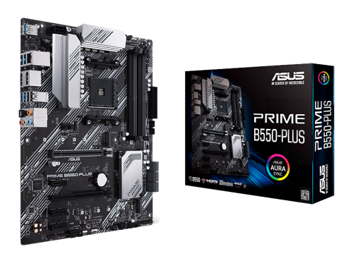 ASUS, ASUS - Prime B550-plus (am4, Amd B550, Atx), Schwarz