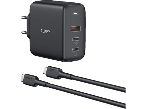 AUKEY, AUKEY Wandladegerät PA-B6S Bundle Verkabelt Weiss