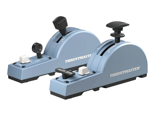 THRUSTMASTER, THRUSTMASTER - TCA Quadrant Add-On Airbus Edition Flugsimulator-Brems- und Landeklappen, Blau